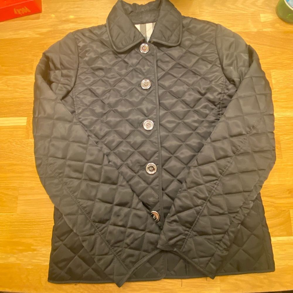 Burberry Black Quilted Kids Jacket